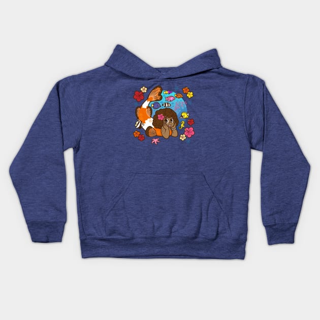 Pacific Mermaid Kids Hoodie by JenniferSmith